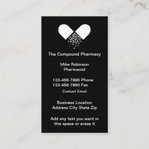 Geschäftskarten für Pharmazie Visitenkarte