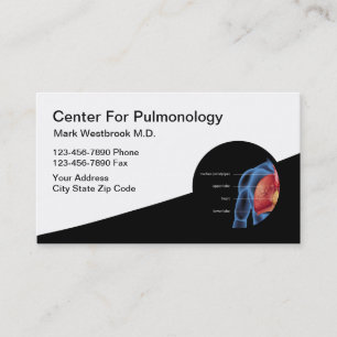 Geschäftskarten für Pneumologen Visitenkarte
