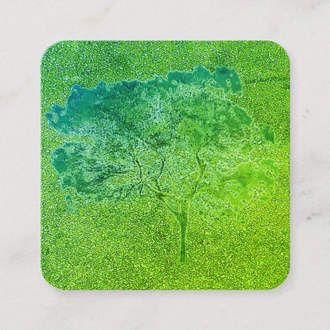 GESCHÄFTSKARTEN - KUNST UND DESIGN QUADRATISCHE VISITENKARTE (Vorderseite)