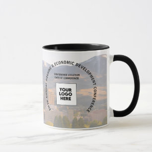 Geschäftskonferenz-Standortfoto mit individuellem Tasse