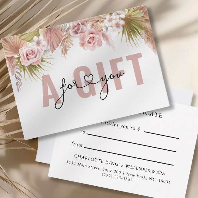 GESCHÄFTSKONTROLLBESCHEINIGUNG | BOHO (BUSINESS GIFT CERTIFICATE | BOHO)