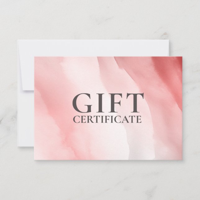 GESCHÄFTSKONTROLLBESCHEINIGUNG | Modern | Wasserfa (Vorderseite)