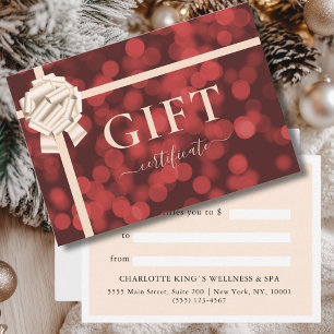 GESCHÄFTSKONTROLLBESCHEINIGUNG Ribbon Roter Gl