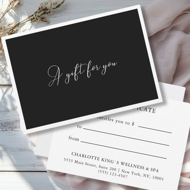 GESCHÄFTSKONTROLLE | Modernes Schwarz (BUSINESS ENTITY CERTIFICATE| Modern Black and White)