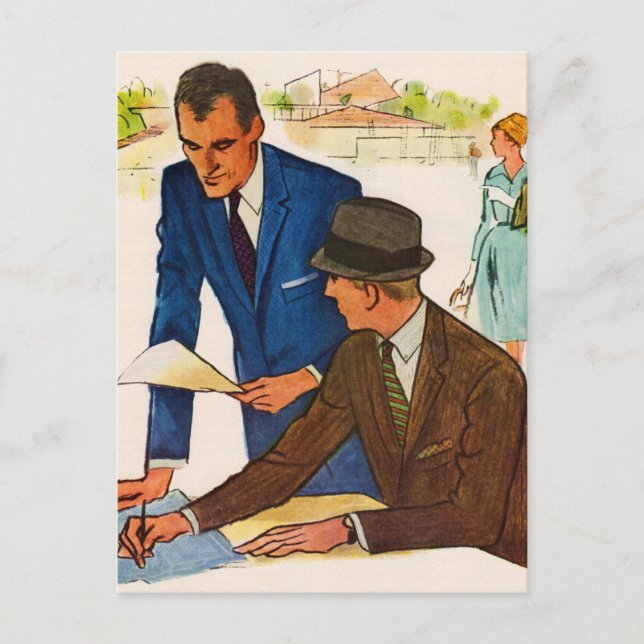 Geschäftsleute Postkarte (Vorderseite)