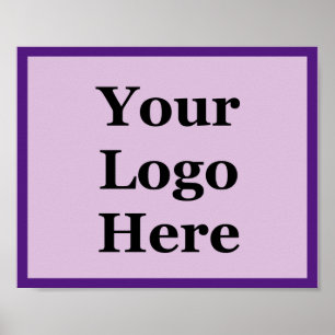 Geschäftsleute und Lila Ihr Logo hier Vorlage Poster