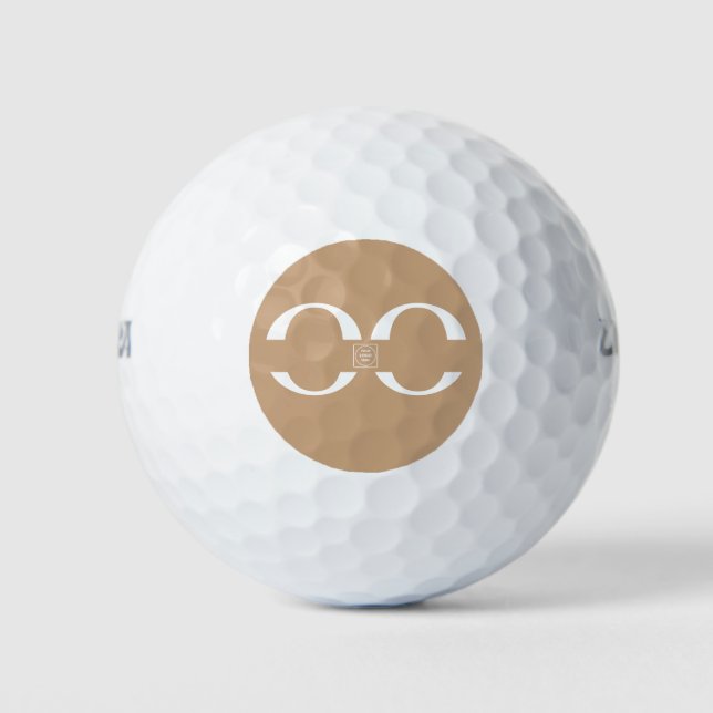 Geschäftslogo auf Golfbällen im Custom-Design Golfball (Vorderseite)
