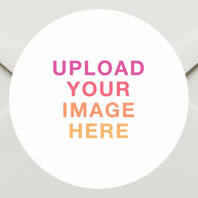 Geschäftslogo Bild Weiß Runder Aufkleber (Von Creator hochgeladen)