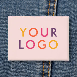 Geschäftslogo-Branding Blush-Pink Button