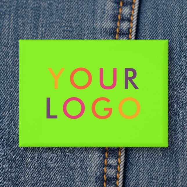 Geschäftslogo-Branding Lebendiges Grün Button (Von Creator hochgeladen)