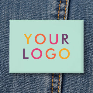 Geschäftslogo-Branding Mintgrün Button