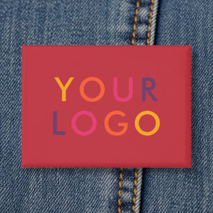 Geschäftslogo-Branding-Vorlage Rot Button