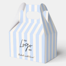 Geschäftslogo Cute Blue Streifen Cookie Geschenkschachtel