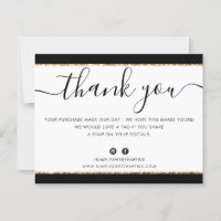 GESCHÄFTSLOGO DANK IHNEN eleganter Glitzer aus sch