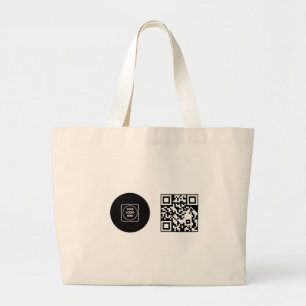 Geschäftslogo Firmen-QR-Code Werbedesign Jumbo Stoffbeutel