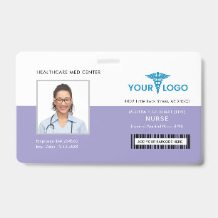 Geschäftslogo Gesundheitswesen Mitarbeiter Foto-ID Ausweis