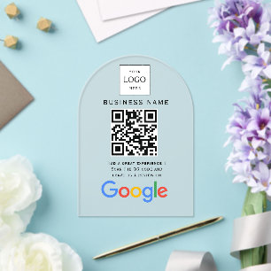 Geschäftslogo Google Bewertungen Website-Scan  Acryleinladungen