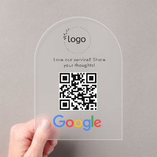 Geschäftslogo Google Bewertungen Website-Scan  Acryleinladungen