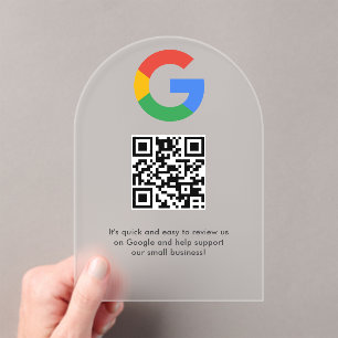 Geschäftslogo Google Bewertungen Website-Scan  Acryleinladungen