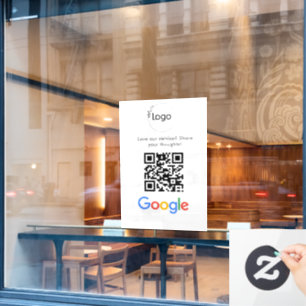 Geschäftslogo Google Bewertungen Website-Scan Fensteraufkleber