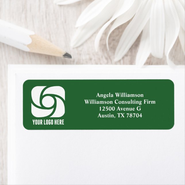 Geschäftslogo Grüne Firma Rücksendeadresse (Insitu)