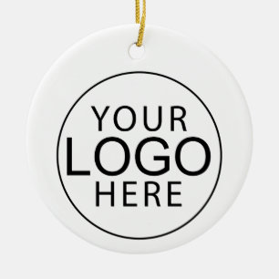 Geschäftslogo Individuelle Weihnachtsfeiertage Keramik Ornament