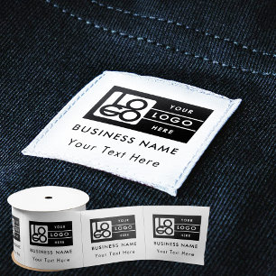 Geschäftslogo-Kleidungsetiketten zum Aufnähen Satinband