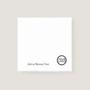 Geschäftslogo Modern Minimalistisch Weiß Quadrat Post-it Klebezettel