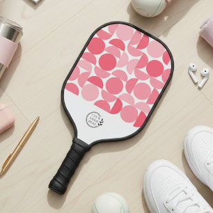 Geschäftslogo Moderne Geometrische Rosa Unternehme Pickleball Schläger