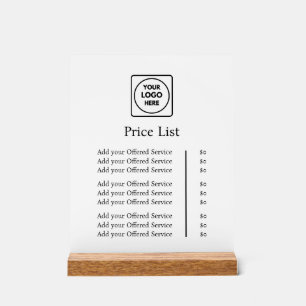 Geschäftslogo   Moderner professioneller benutzerd Acrylschild