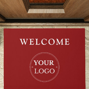 Geschäftslogo Modernes Rot Promotional Fußmatte
