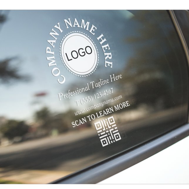 Geschäftslogo QR-Code Auto-Fensterfolie Fensteraufkleber (Von Creator hochgeladen)