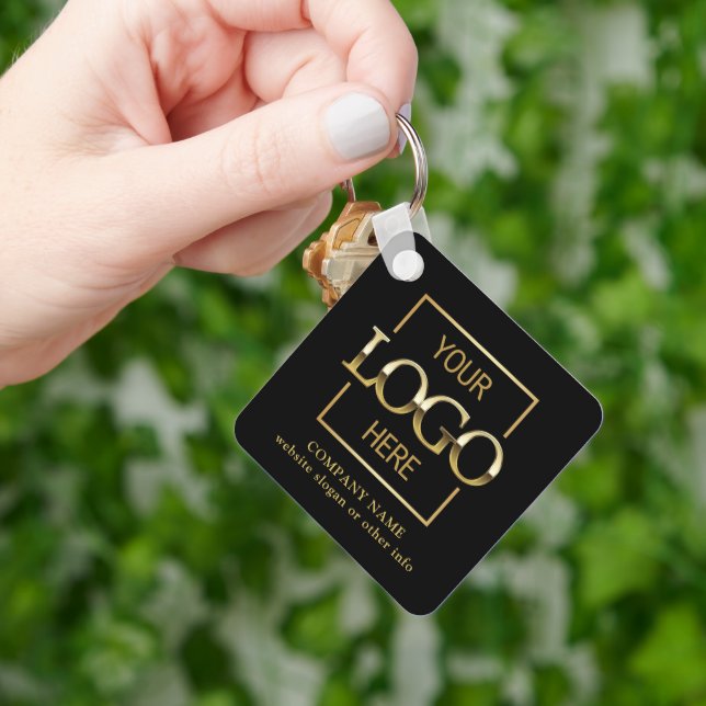 Geschäftslogo & QR-Code-Branded-Promotion  Schlüsselanhänger (Hand)