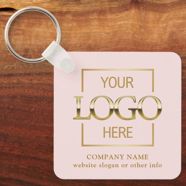 Geschäftslogo & QR-Code-Branding-Promotion Schlüsselanhänger (Vorderseite)