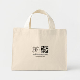 Geschäftslogo QR-Code Promotional Mini-Branding Mini Stoffbeutel