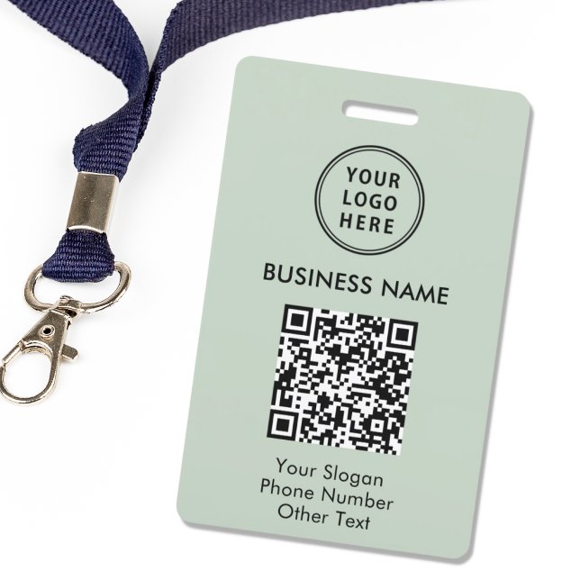 Geschäftslogo QR-Code Sagegrün Ausweis (Von Creator hochgeladen)