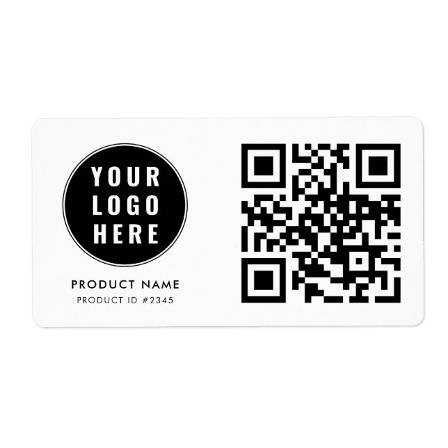 Geschäftslogo QR-Code-Scan hier Einfach (Vorne)