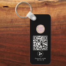 Geschäftslogo QR-Code-Schlüsselanhänger für sozial