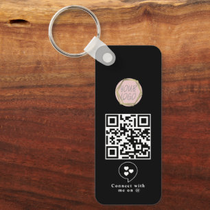 Geschäftslogo QR-Code-Schlüsselanhänger für sozial Schlüsselanhänger