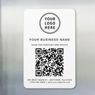 Geschäftslogo QR-Code Werbe- Magnet