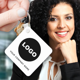 Geschäftslogo QR-Code Werbeartikel Schlüsselanhänger