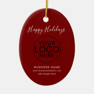 Geschäftslogo und QR-Code Schrift Festliche Weihna Keramik Ornament
