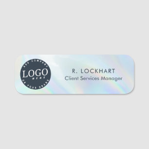 Geschäftslogo Unternehmen Holografisch Magnetisch Namensschild
