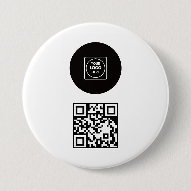 Geschäftslogo Unternehmens-Promotion- QR-Code-Desi Button (Vorderseite)