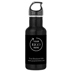 Geschäftslogo Unternehmensmarke Minimalistisch sch Edelstahlflasche