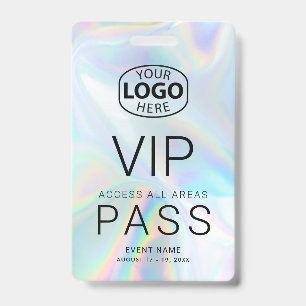 Geschäftslogo VIP Holografisches Firmenevent Ausweis