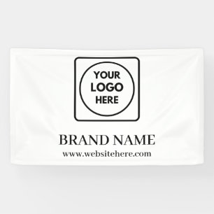 Geschäftslogo-Website-Wiedereröffnungsankündigung Banner