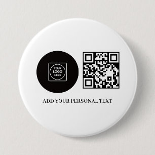 Geschäftslogo Werbe-QR-Code-Text-Schaltfläche Button