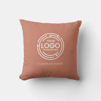 Geschäftslogo Werbe- Terrakotta Kissen