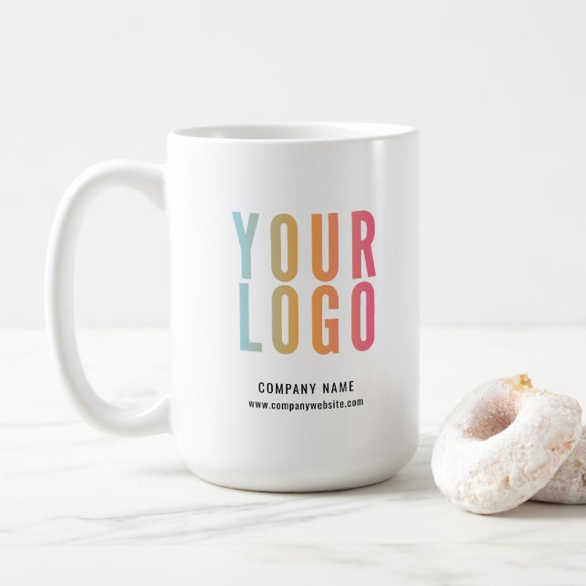 Geschäftslogo Werbeartikel Kaffeetasse (Mit Donut)